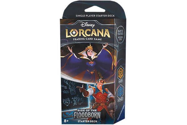 Disney Lorcana: Rise of the Floodborn Starter Deck -  Tactical Teamwork - The Queen and Gaston