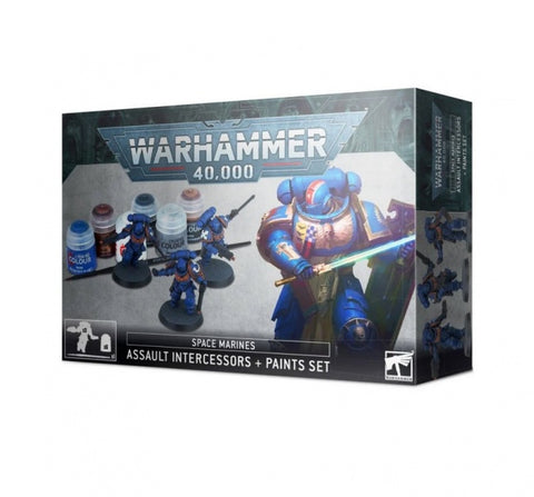Space Marines: Assault Intercessors + Paints Set Warhammer 40,000