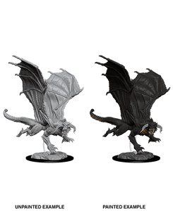Young Black Dragon: D&D Nolzur's Marvelous Unpainted Miniature (W8)